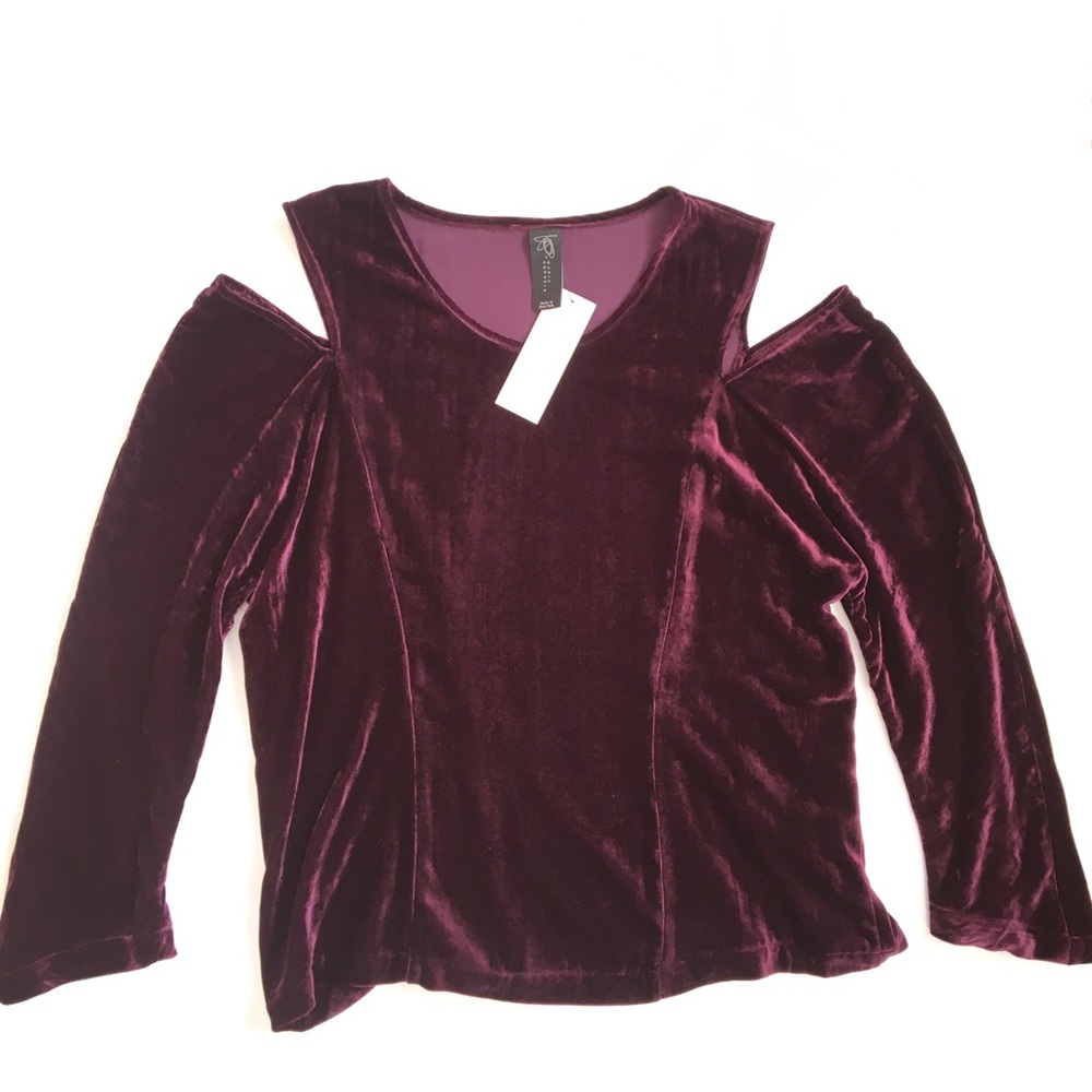 Zero + Maria Cornejo Crushed Velvet Sonia Top Size 12
